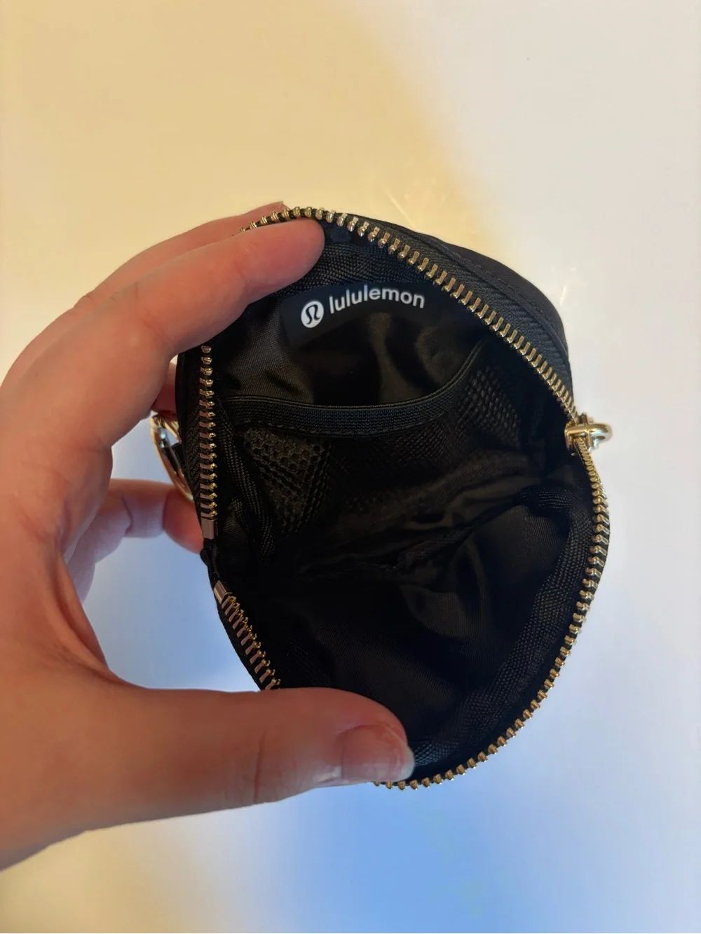 lululemon Everywhere Belt Bag Nano Black with Gold Hardware